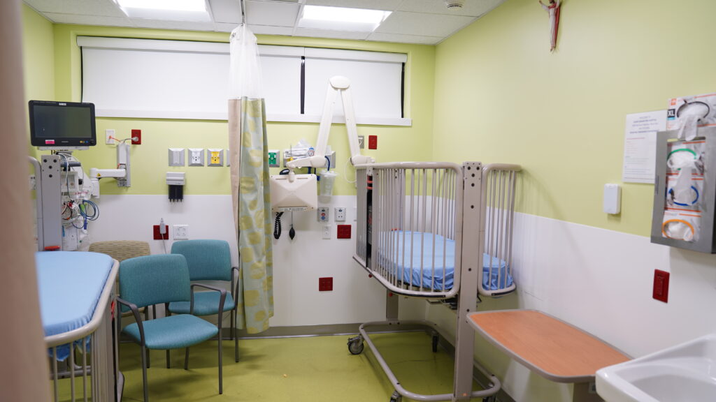 a pediatric emergency room